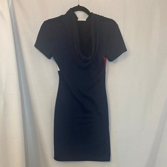 Mini Color Block Hoodie Dress - Picture 2 of 2